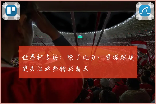 世界杯专访:除了比分,资深球迷更关注这些精彩看点